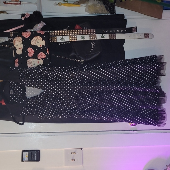 Rockabilly style Polka Dot dress - Picture 1 of 7